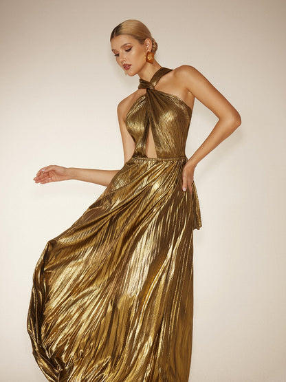 Frazilia Twisted Cutout Maxi Dress