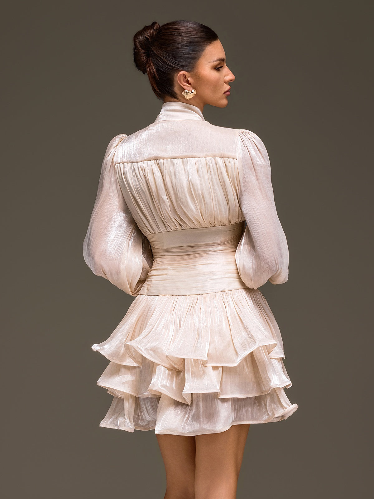 Rosstef Ruffle Mini Elbise