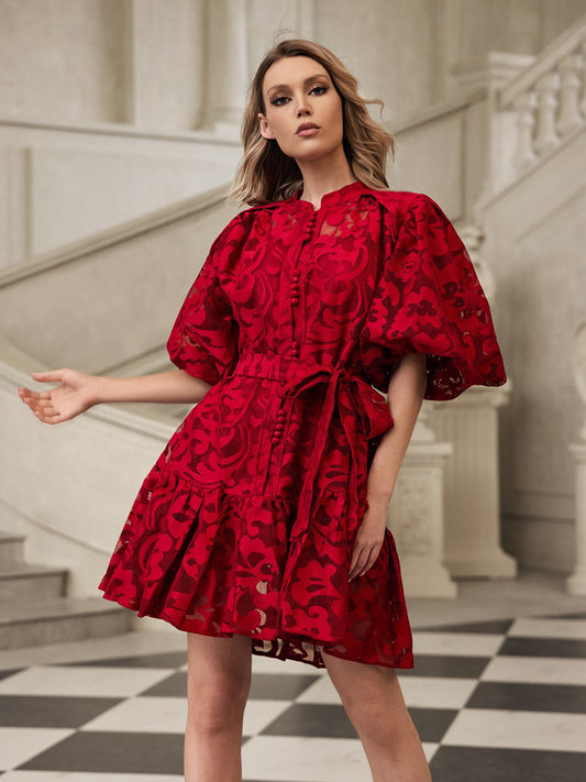 Rosstef Mini Fuardlı Printeli Giyinme Elbise