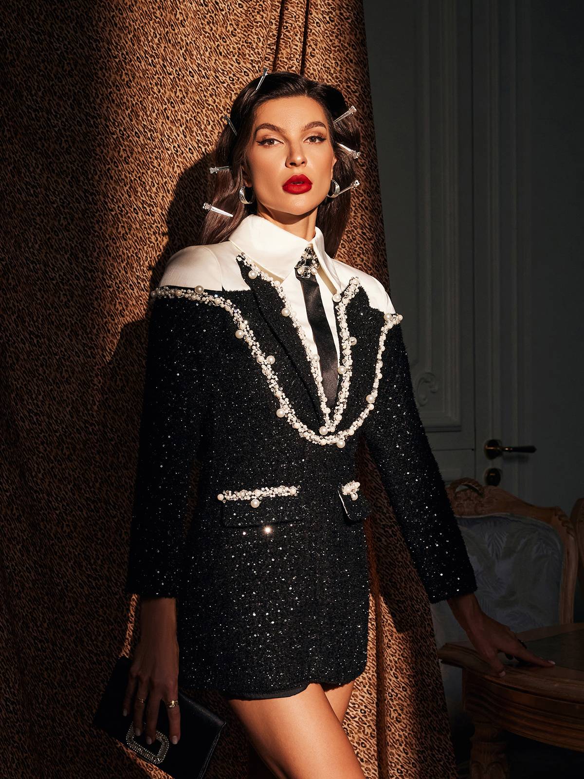 Rosstef Galilea Sequin Çiçekli Giyinme Elbisesi