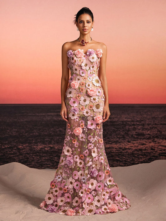 Rosstef Çiçekli Maxi Gown