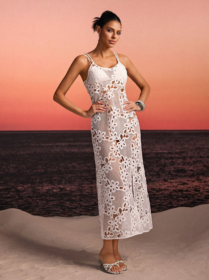 Rosstef Spaghetti Cutout Split Cover Up - Yüksek-Streit Luxury Gecelik Giyimi