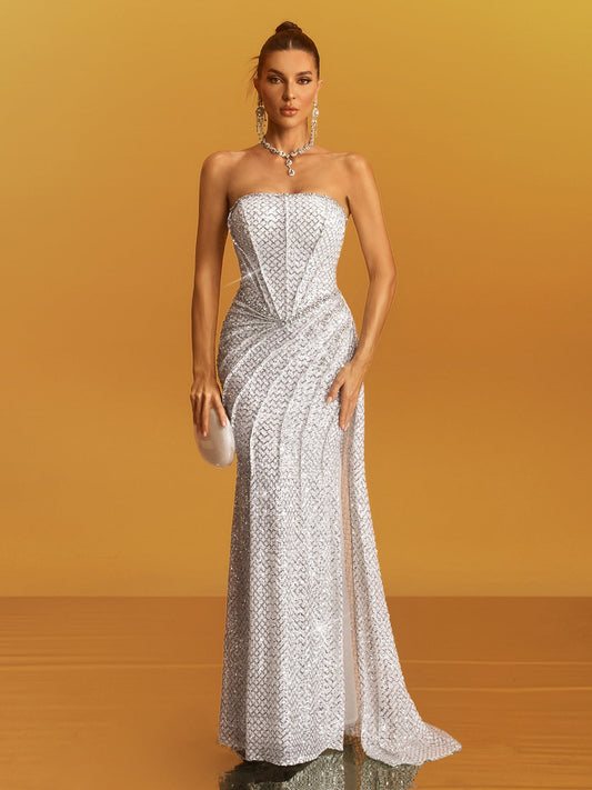 Rosstef Shine Sequin Maxi Gown
