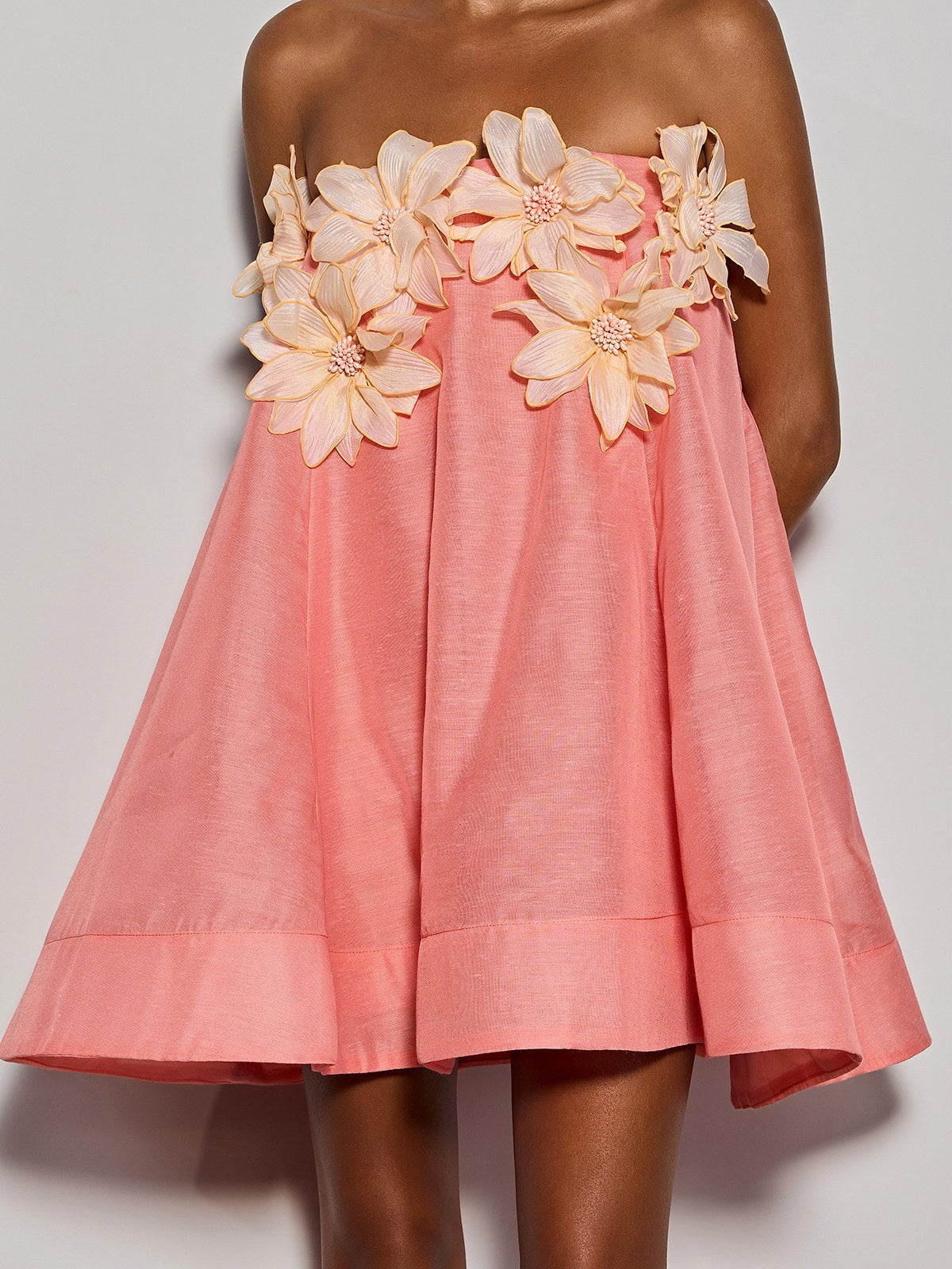 Rosstef Coral Strapless Mini Dress