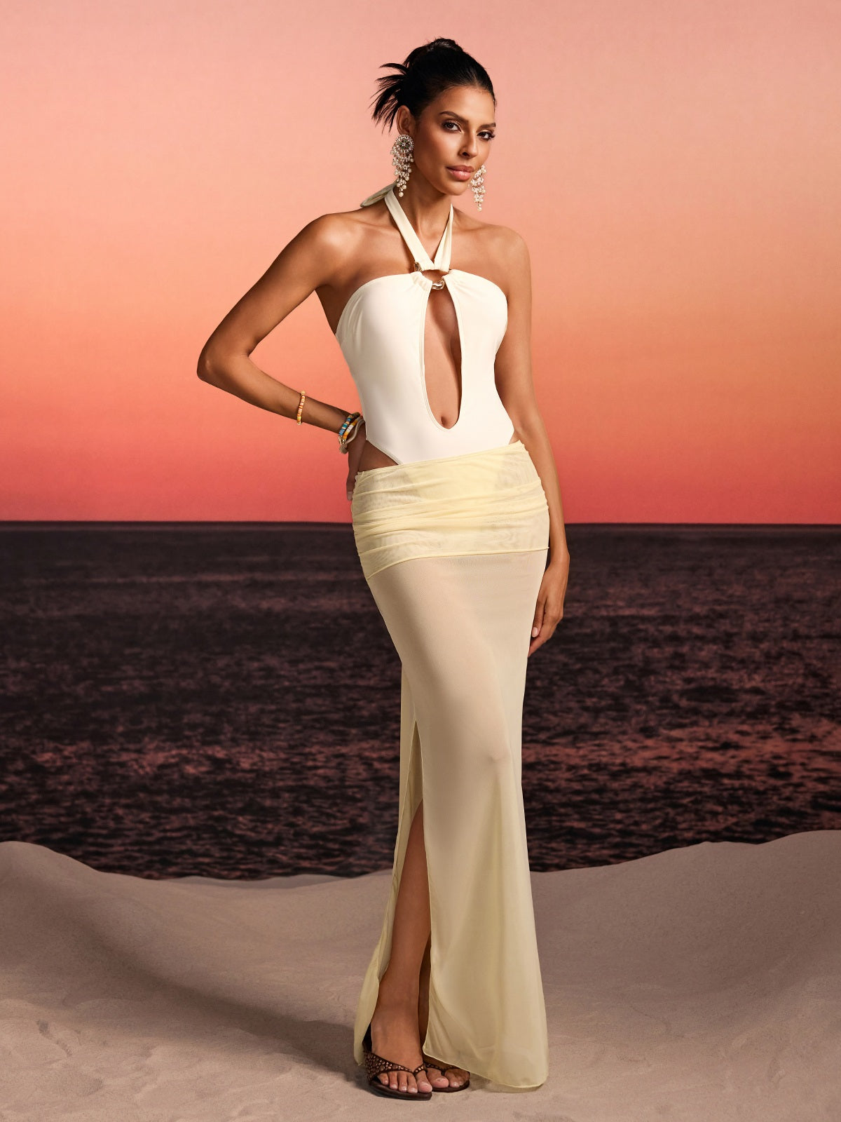 Horex Halterneck Cutout Two Piece Set
