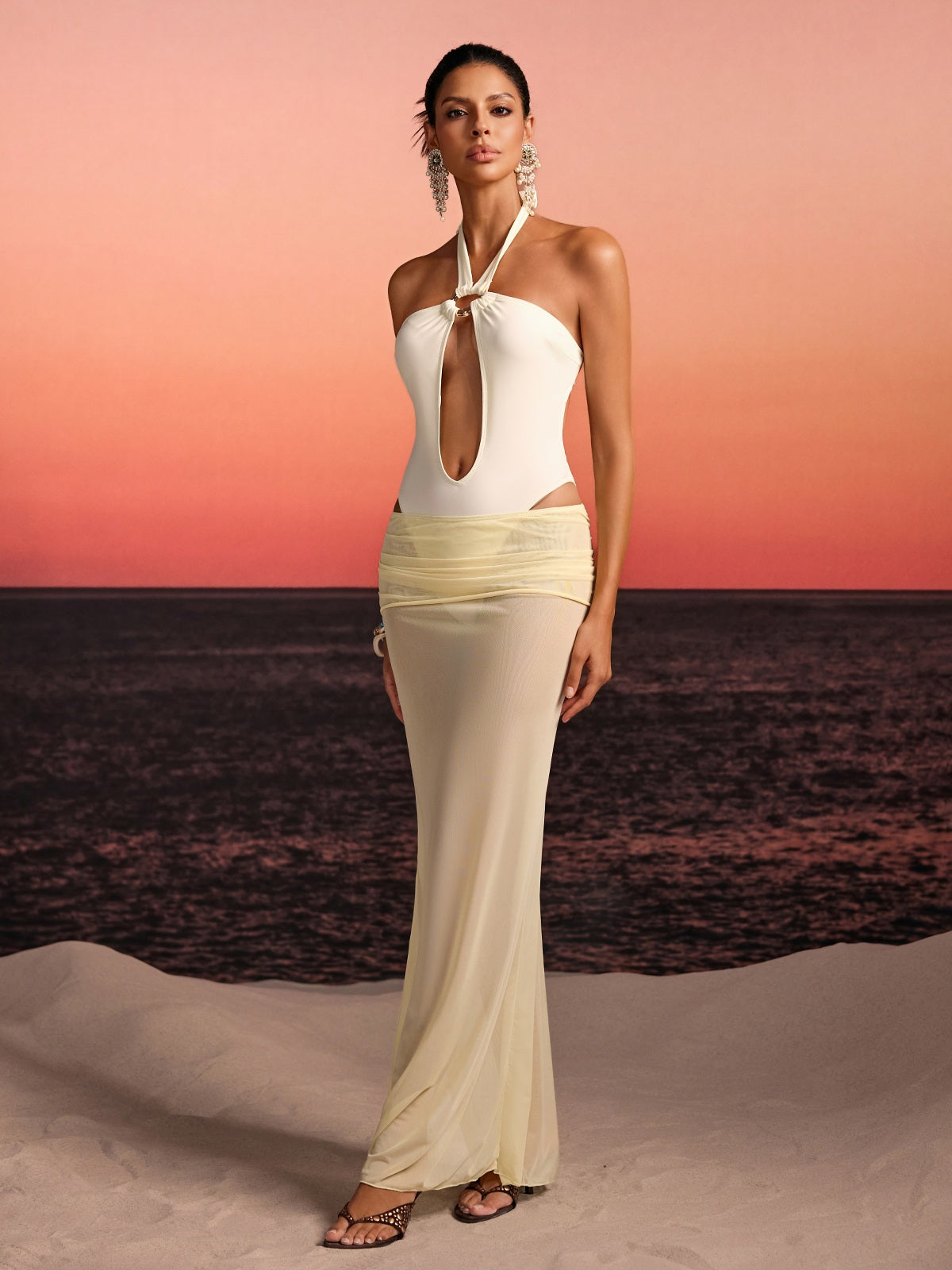 Horex Halterneck Cutout Two Piece Set