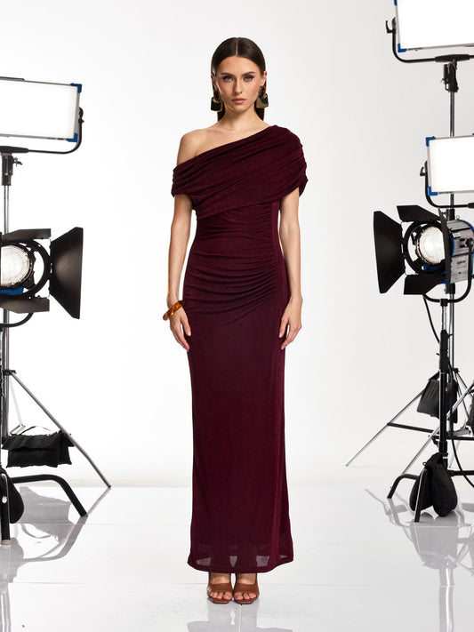 Rosstef Wine Maxi Dress