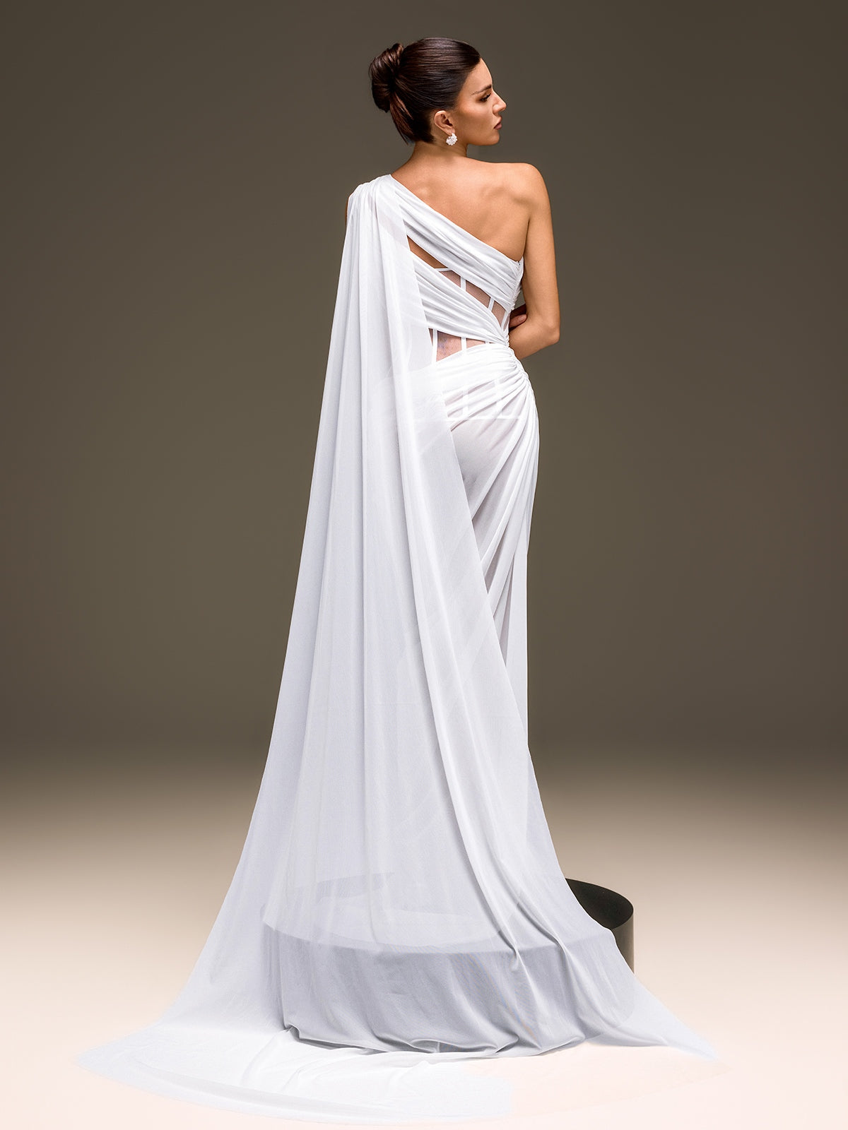 Jexila One Shoulder Corset Split Dress