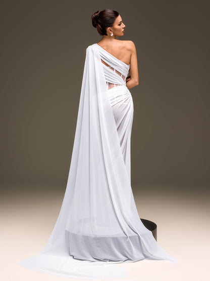 Jexila One Shoulder Corset Split Dress