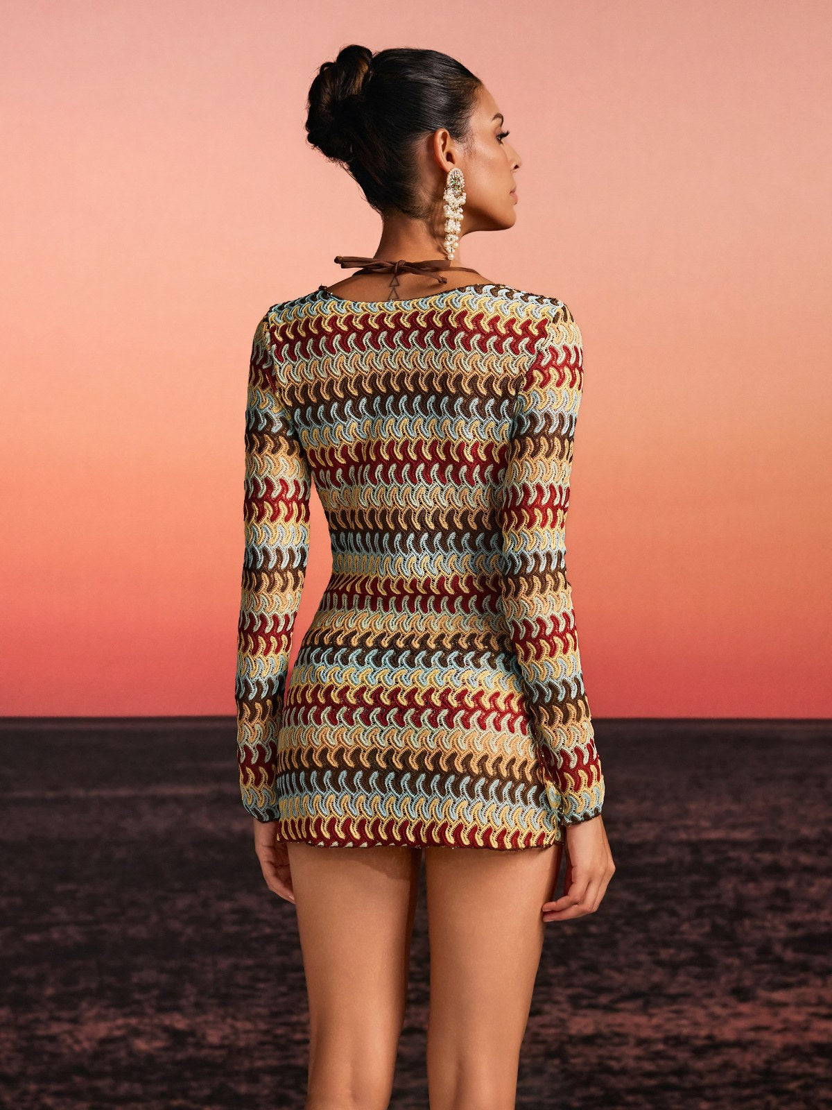 Yvoryth Multicolor Bikini Three Piece Set