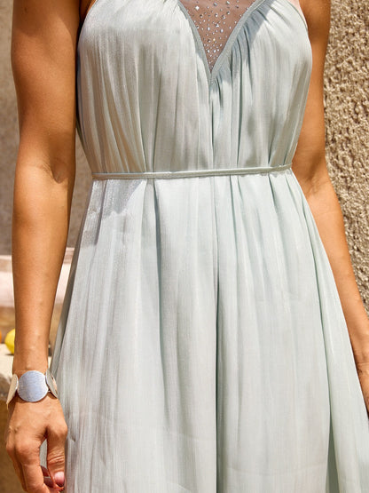 Kaeltrix Rhinestone Maxi Dress