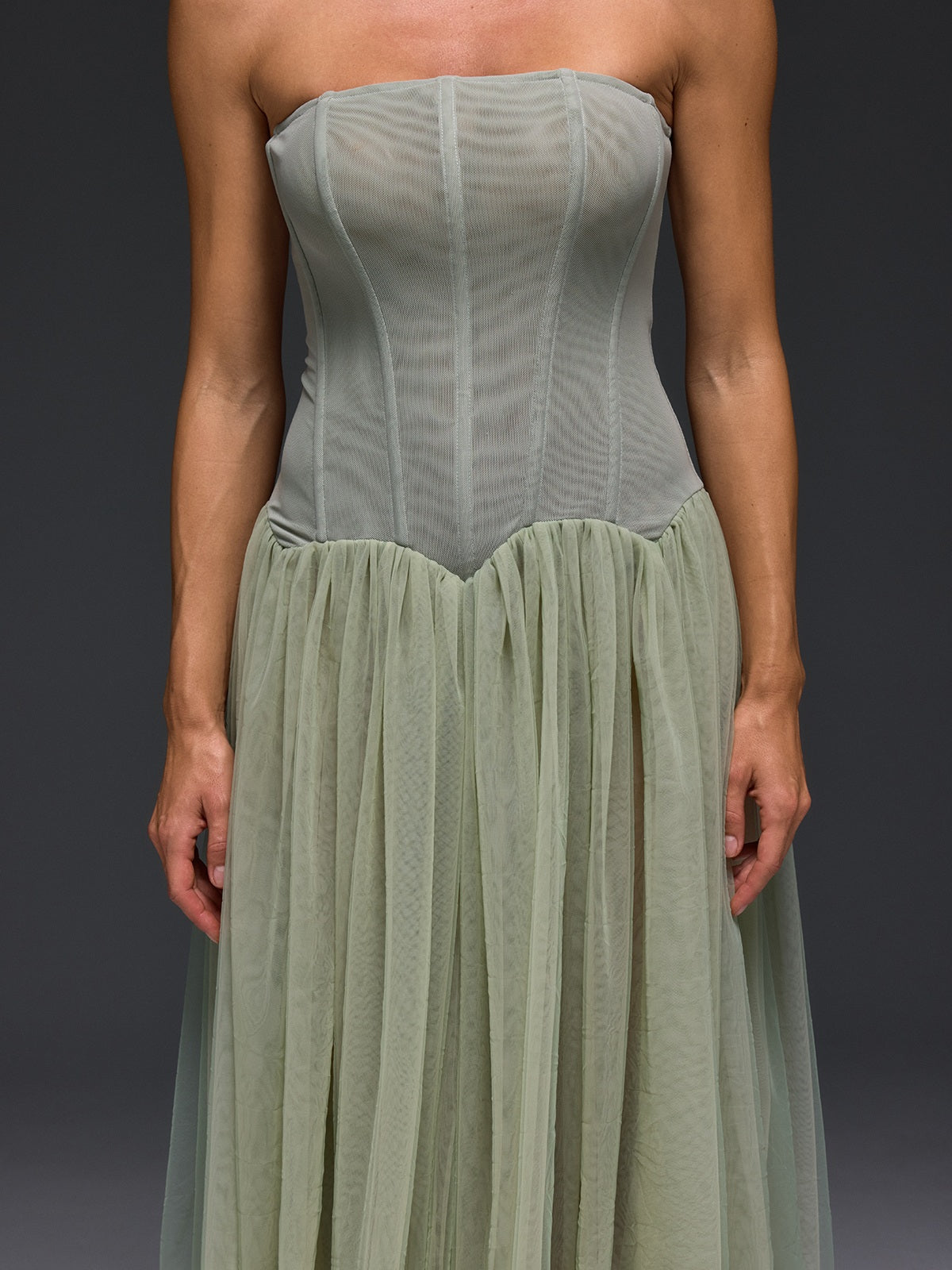 Kastor Strapless Flared Maxi Dress