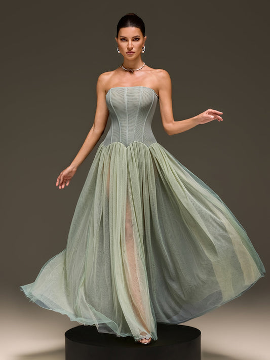 Rosstef Strapless Maxi Dress