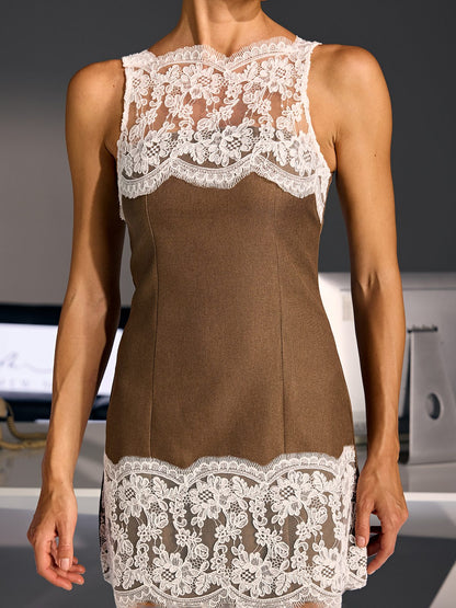 Rosstef Lace Mini Dress