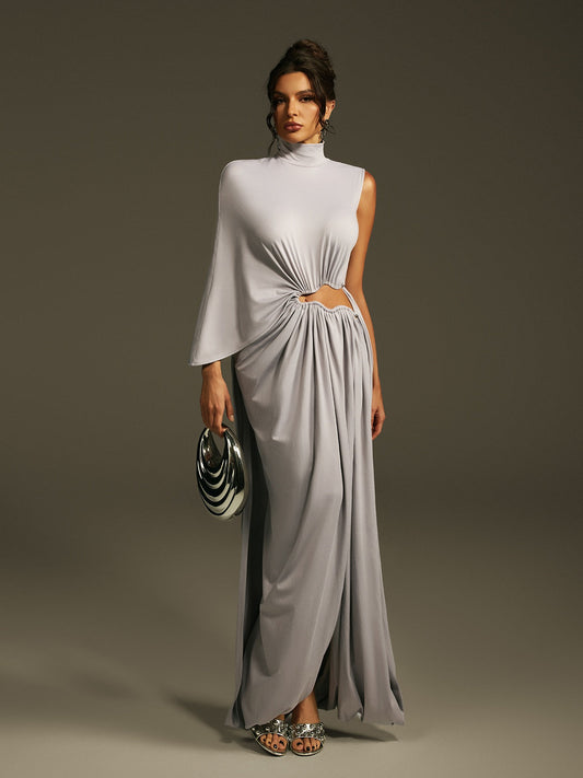 Rosstef Lavina One Shoulder Cutout Maxi Dress