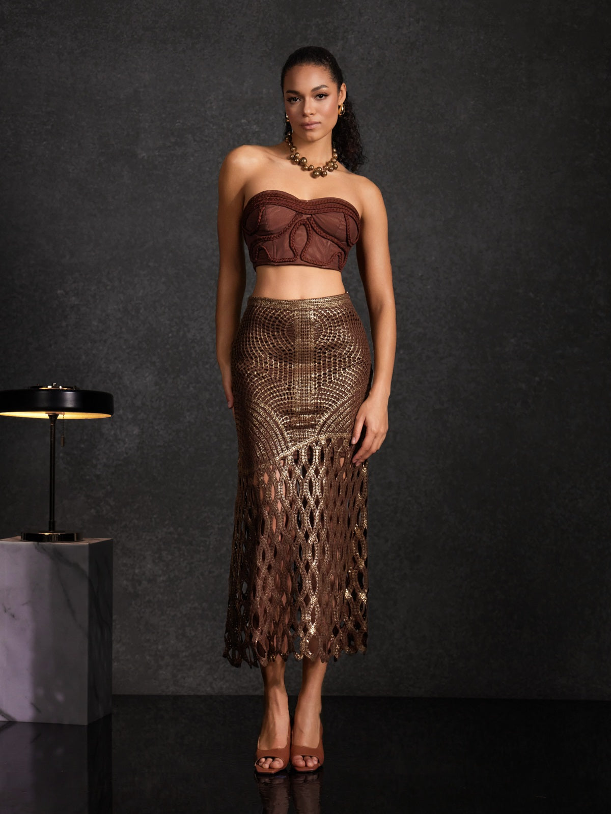 Leldrin Cutout Skirt