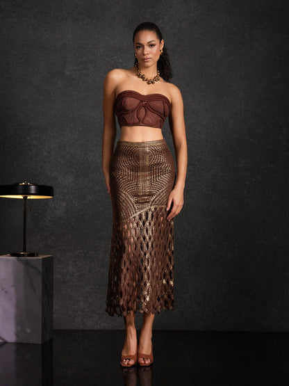 Leldrin Cutout Skirt