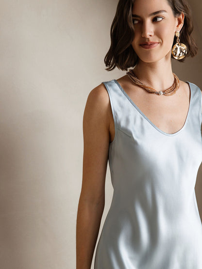 Rosstef 100% Mulberry Silk Kısa Etiketli Short Dress