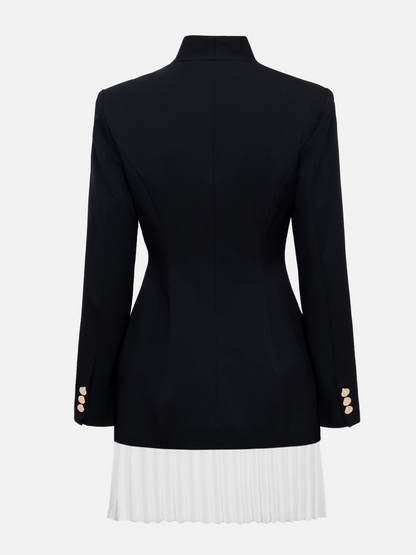 Linux Pleated Blazer Mini Dress