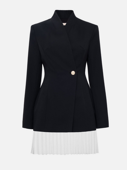 Linux Pleated Blazer Mini Dress