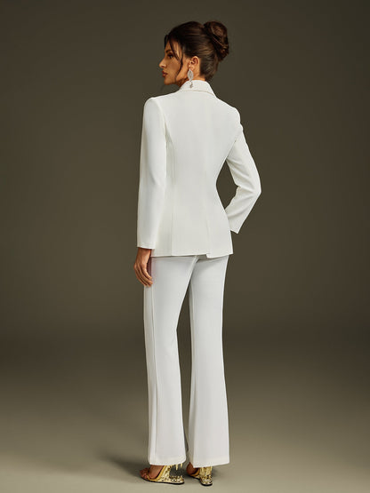 Livvy Button Blazer Set
