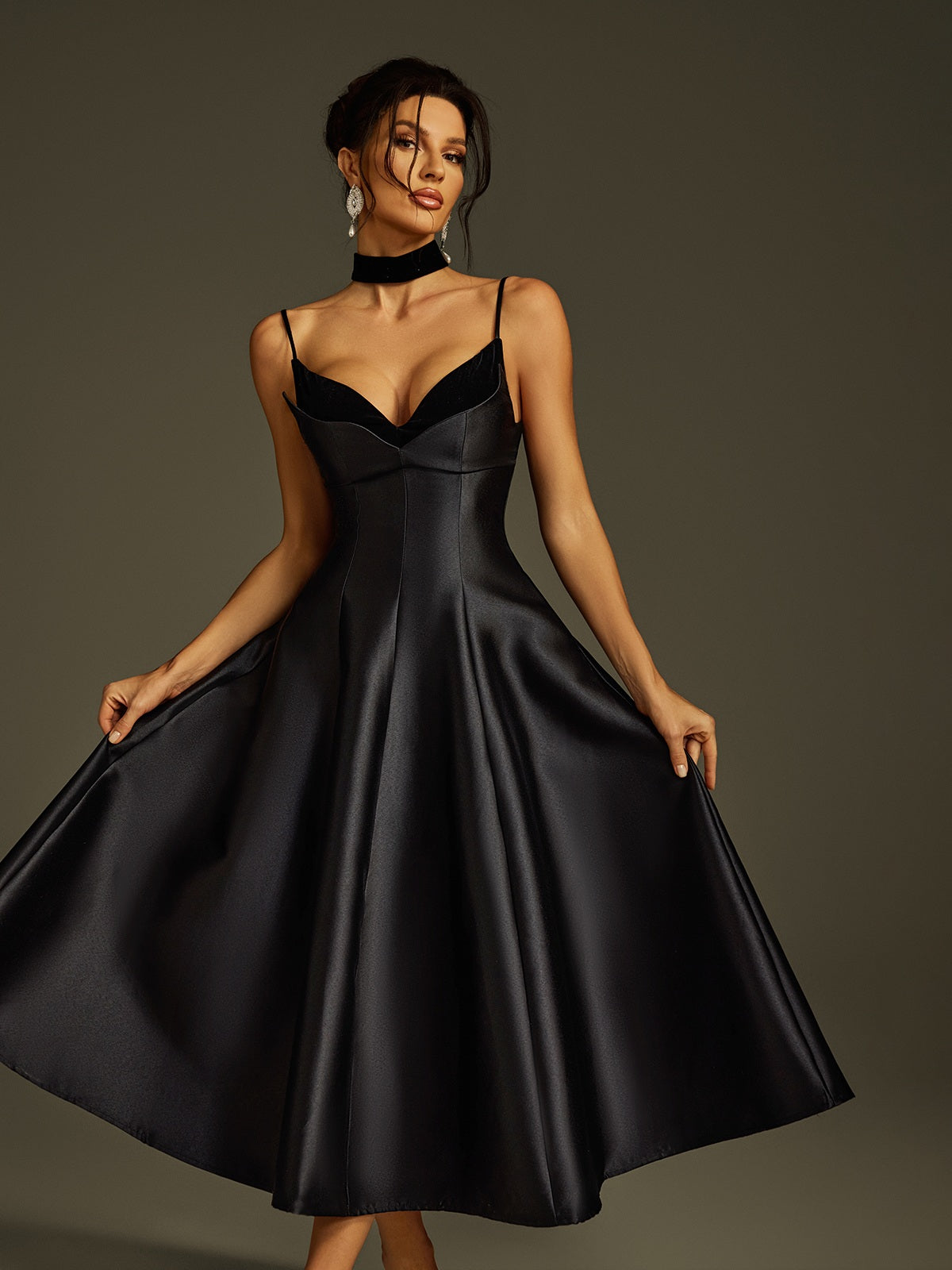 Rosstef Lizina Saten Midi GİYİM