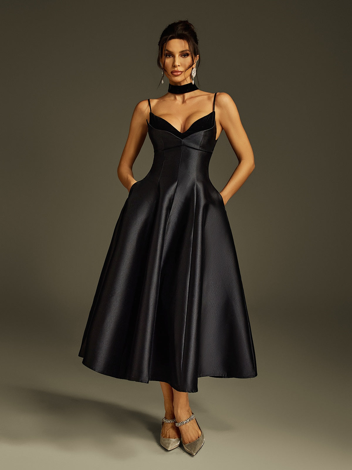 Rosstef Lizina Saten Midi GİYİM