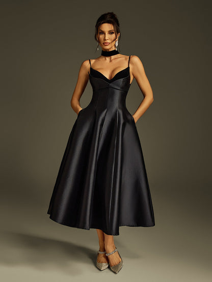 Rosstef Lizina Saten Midi GİYİM