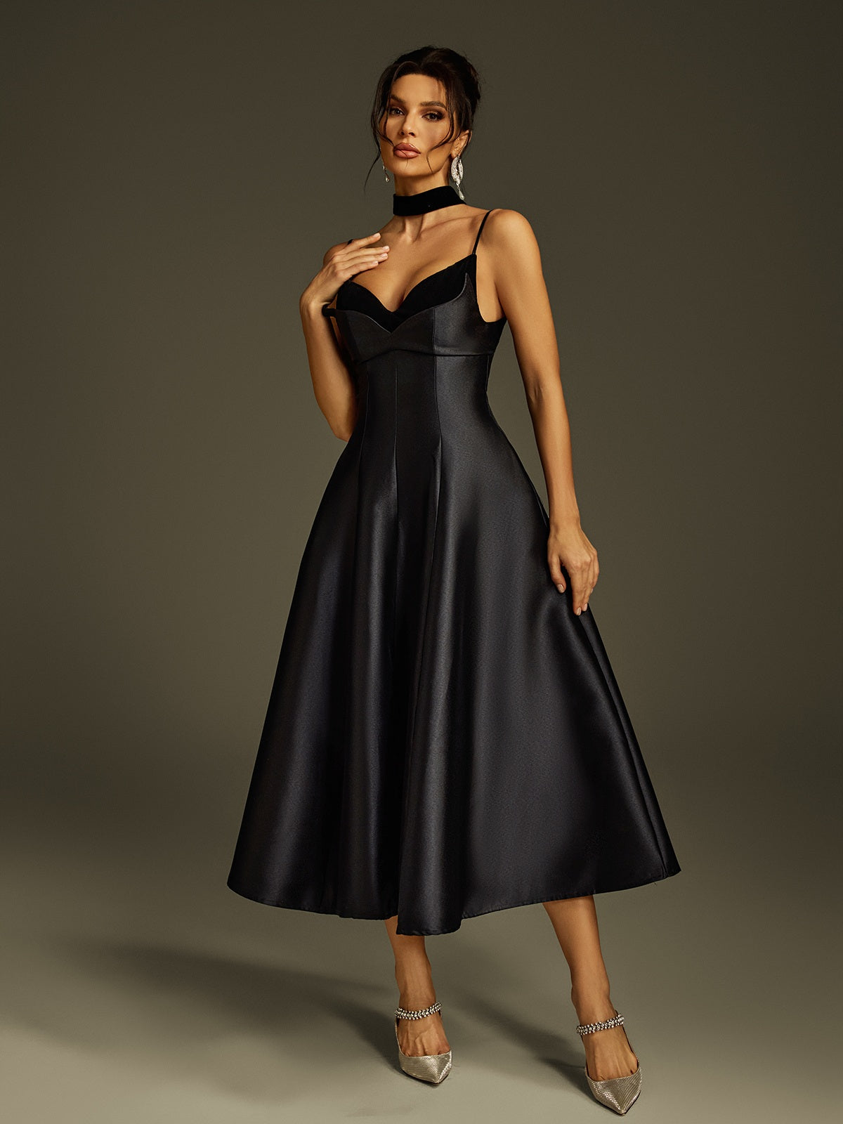 Rosstef Lizina Saten Midi GİYİM