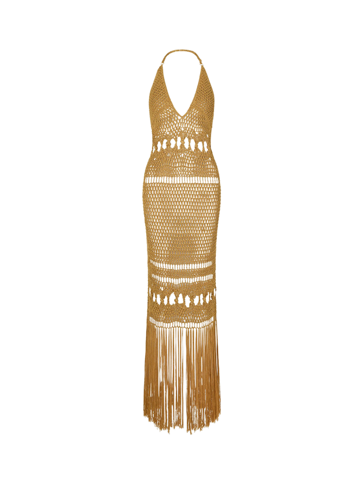 Rosstef Mavelyn Knit Cutout Fringe Cover Up
