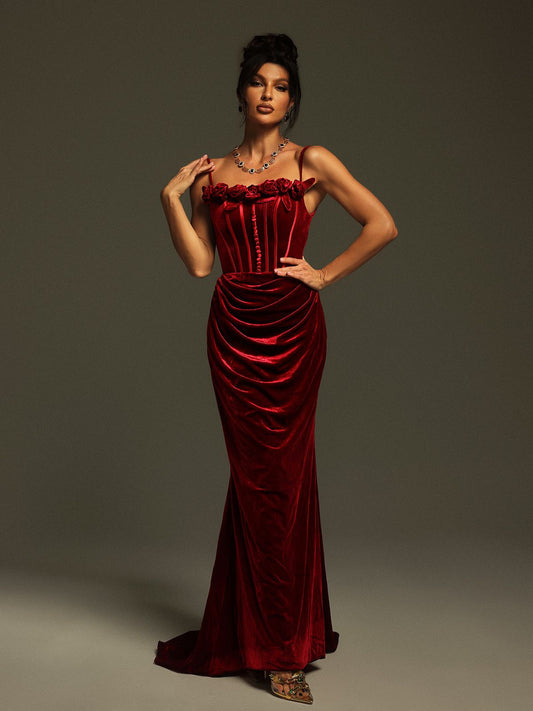 Rosstef Velvet Maxi Günübatı Giyimi