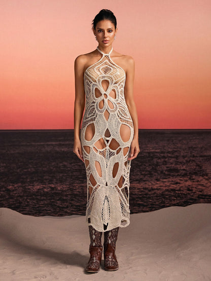Rosstef Halterneck Cutout Cover Up - Trendy ve Şeffaf Moda