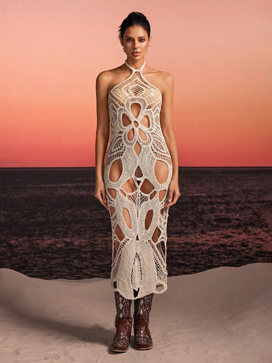 Rosstef Halterneck Cutout Cover Up - Trendy ve Şeffaf Moda