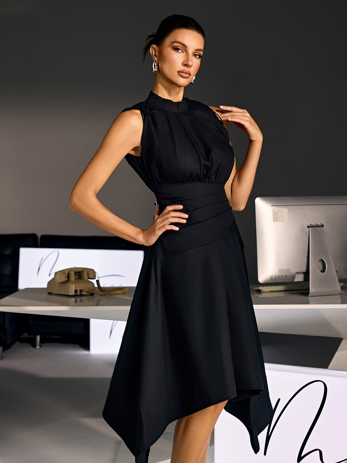 Rosstef Sleeveless Midi Elbise
