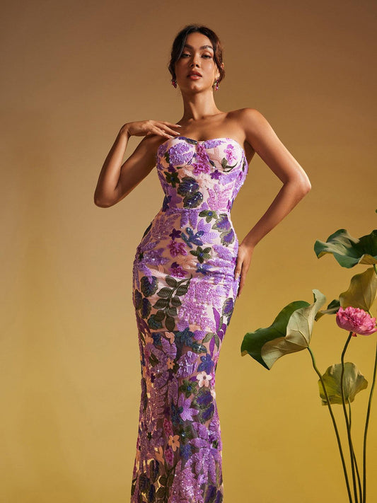 Rosstef Sequin Maxi Gown