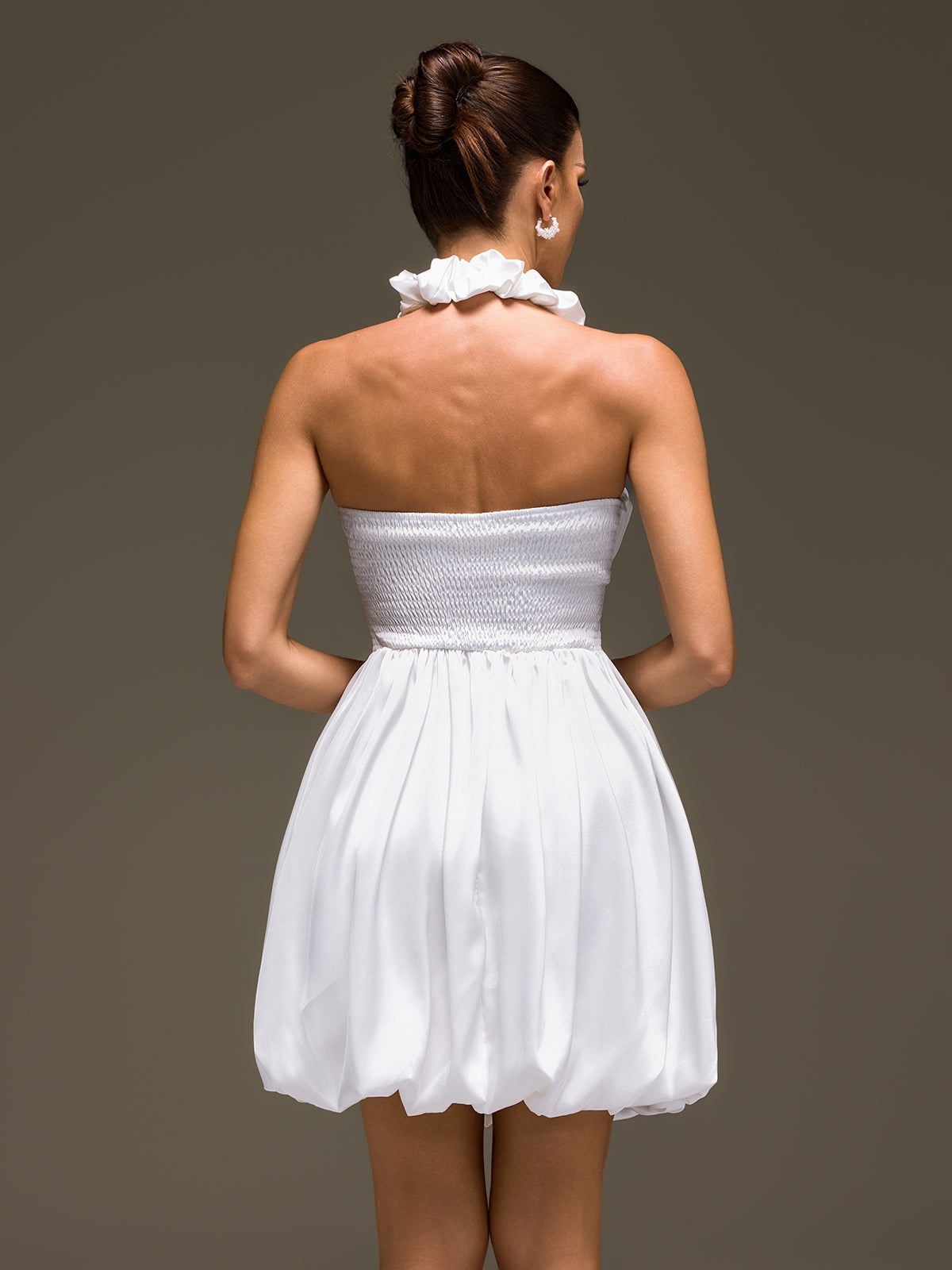 Rosstef Mini Etiketli Ruched Gown