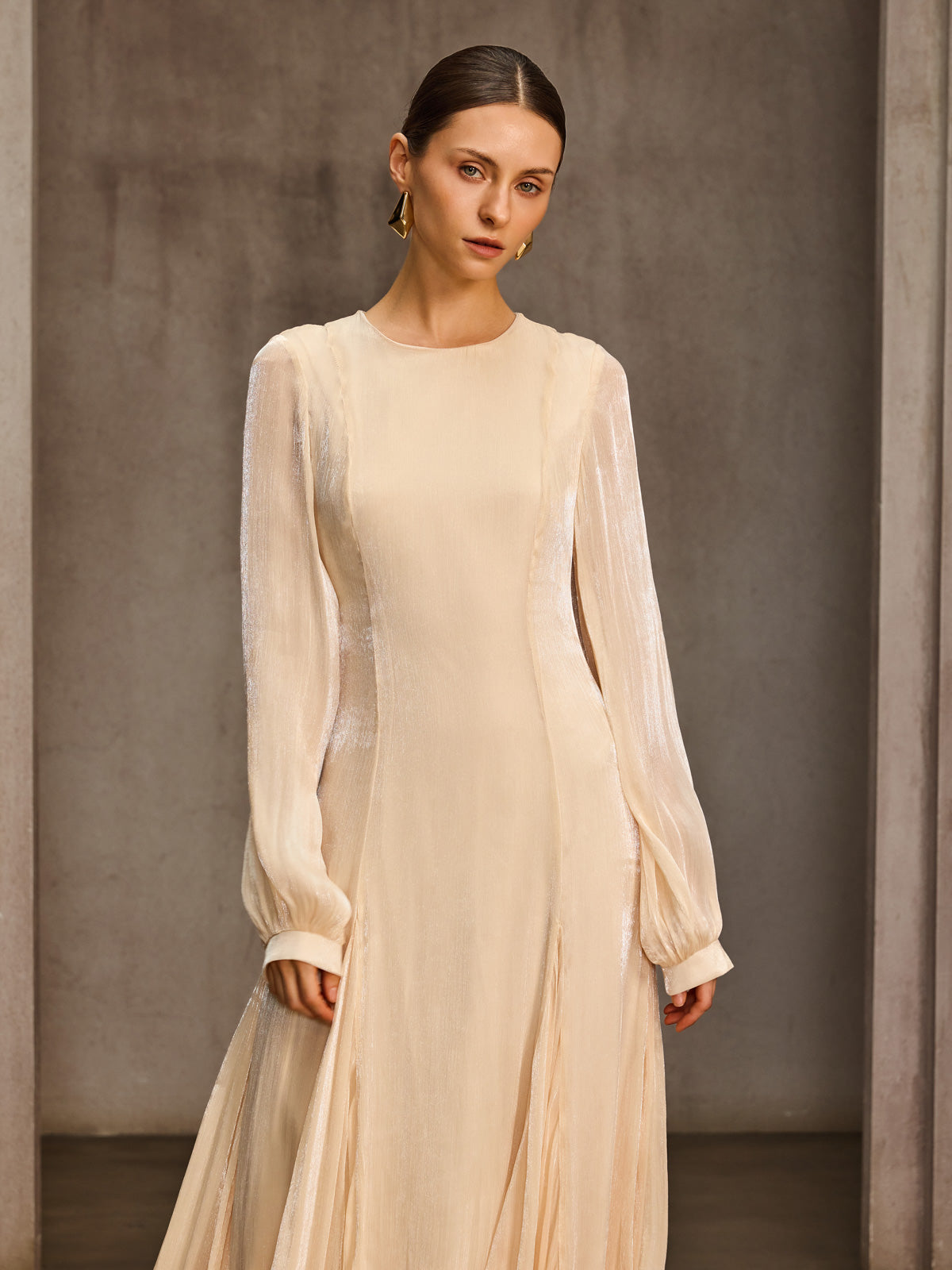 Nytheris Balloon Sleeve Maxi Dress