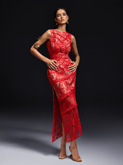 Rosstef Lace Midi Dress