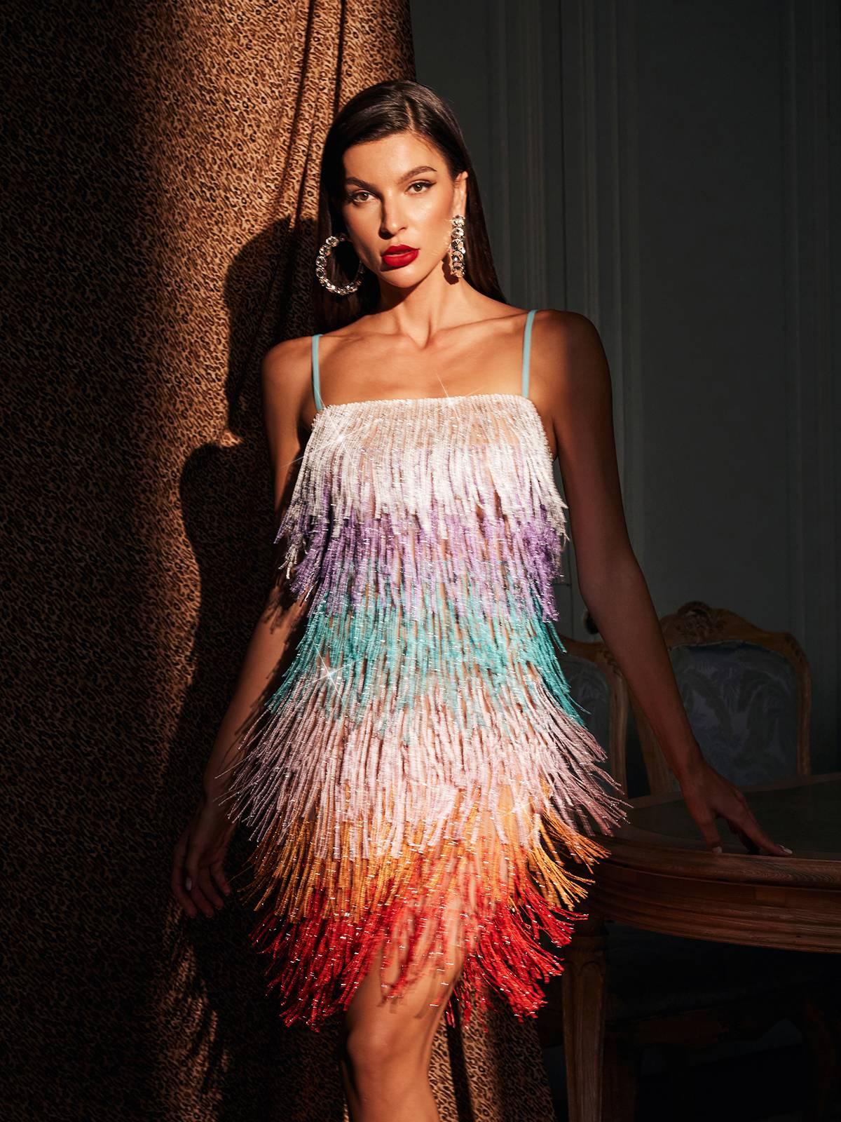 Rosstef Glitterli Mini Giyin: Pamina Spaghetti Fringe