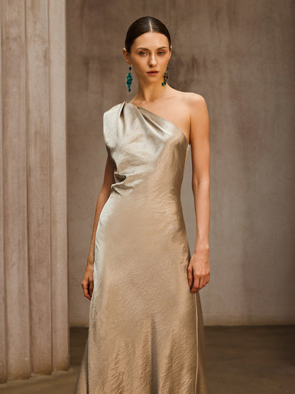 Rosstef One Shoulder Maxi Giyin