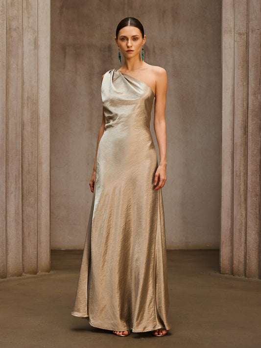 Rosstef One Shoulder Maxi Giyin