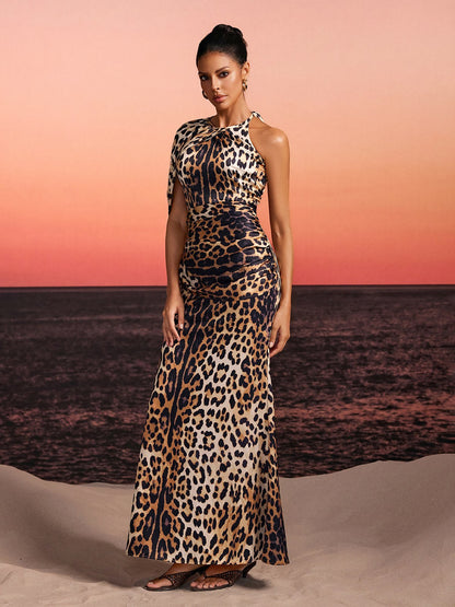 Pryden Leopard Printed Maxi Dress