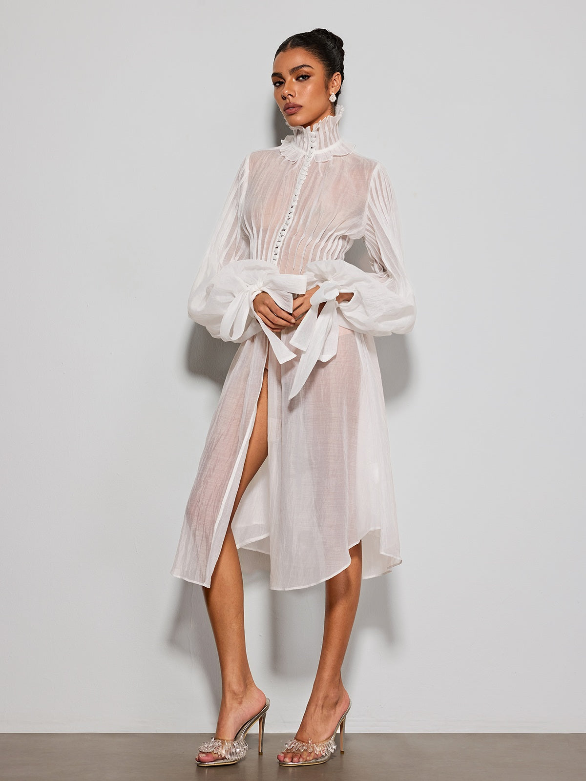 Rosstef Pryvalis High Neck Midi Dress
