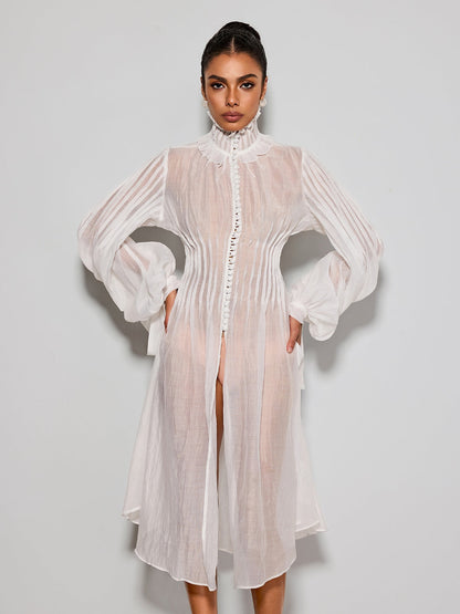 Rosstef Pryvalis High Neck Midi Dress