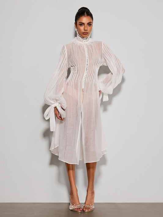 Rosstef Pryvalis High Neck Midi Dress