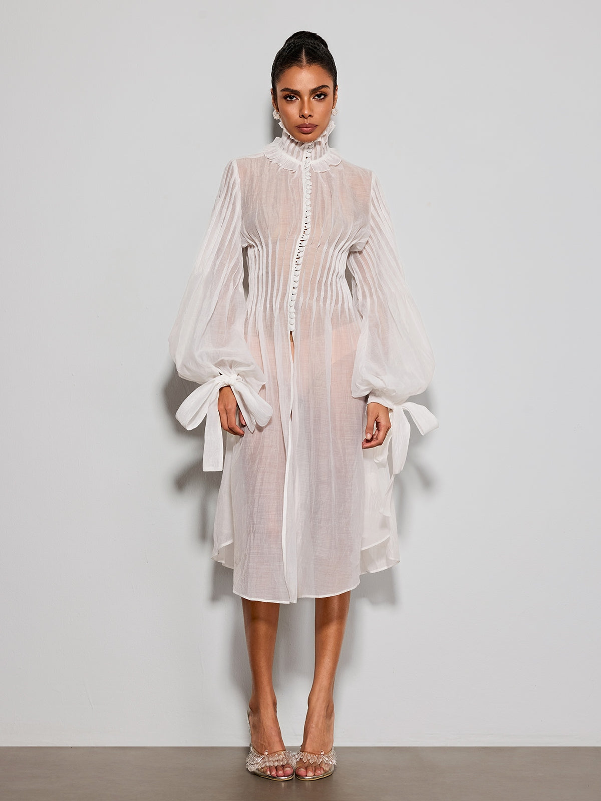 Rosstef Pryvalis High Neck Midi Dress