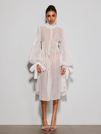 Rosstef Pryvalis High Neck Midi Dress