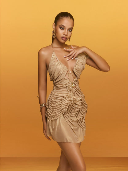 Rosstef Ruched Mini Dress: Stil ve Güvenliği Birleştiren Mini Etiket