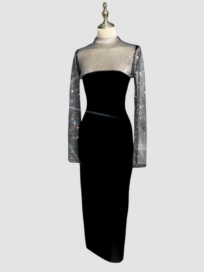 Rosstef Crystal Bandaj Midi Gownu