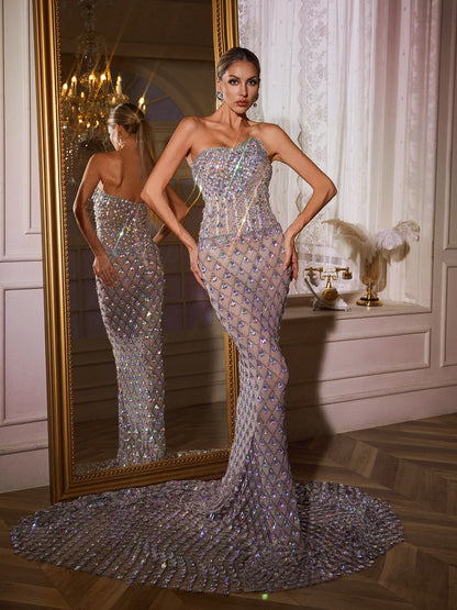 Sean Strapless Mermaid Maxi Dress